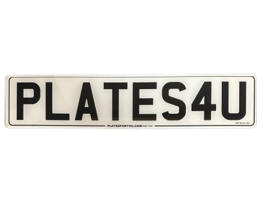 2D STANDARD NUMBER PLATE