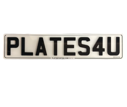 4D ACRYLIC NUMBER PLATE
